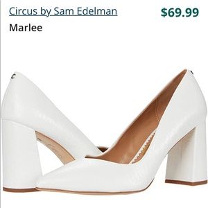 Sam Edelman white leather shoes